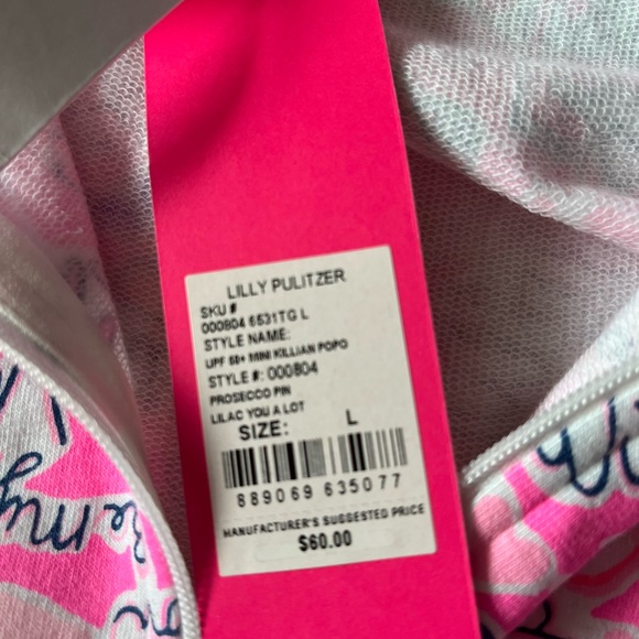 NWT Lilly Pulitzer Girls Popover Lilac You A Lot Size Large (8-10) - Picture 6 of 10